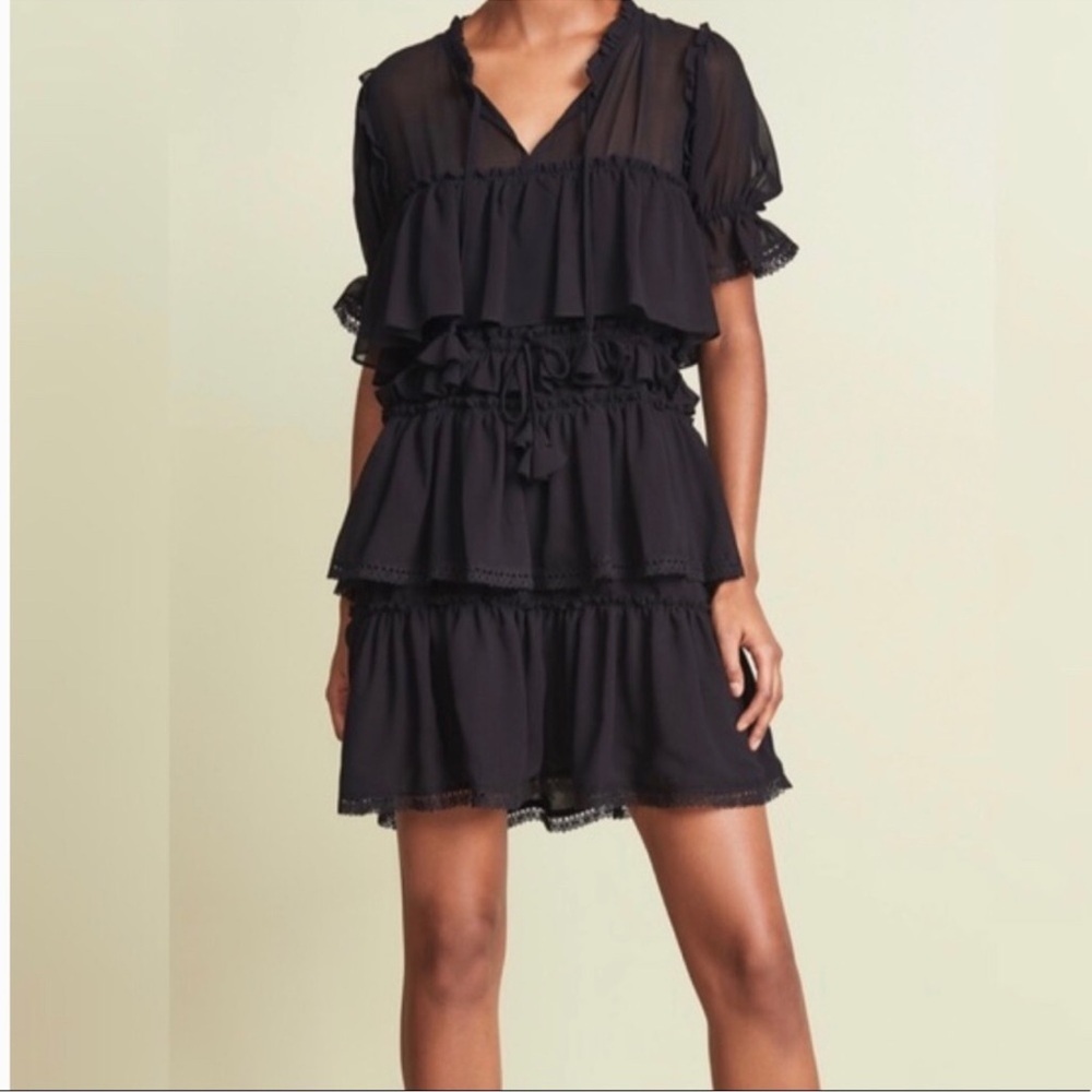 Misa Los Angeles Black Mini Dress